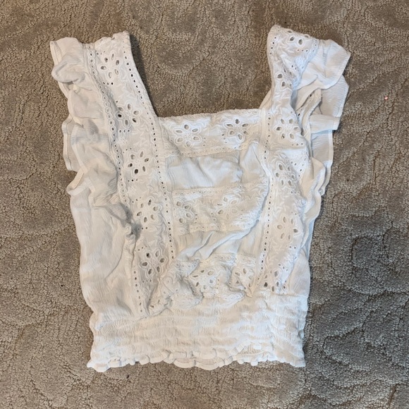 White floral tank top - Picture 2 of 4